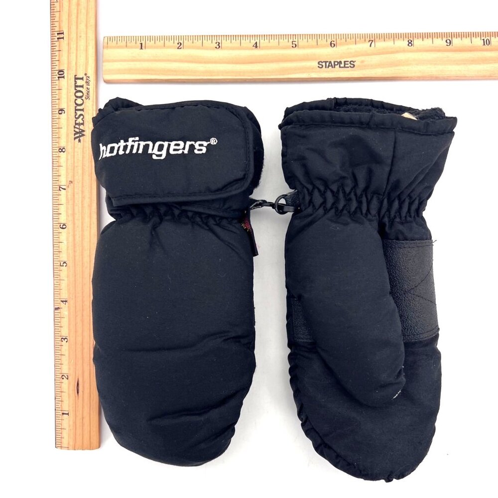 Wells Lamont Hotfingers Microlar Waterproof Breathable Mittens Youth Small Black - Picture 6 of 11